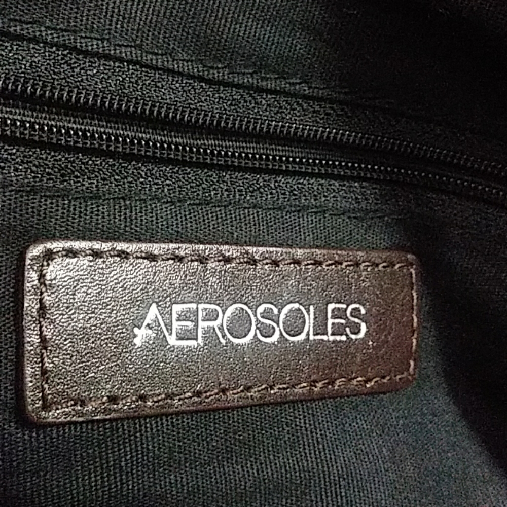 Aerosoles Black Suede Hand Bag